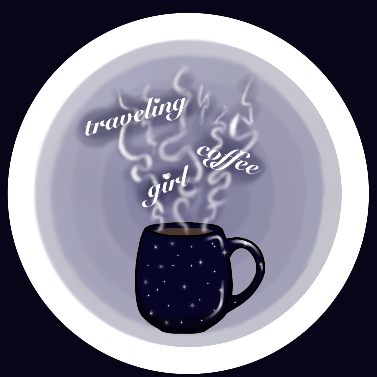 Traveling coffee girl