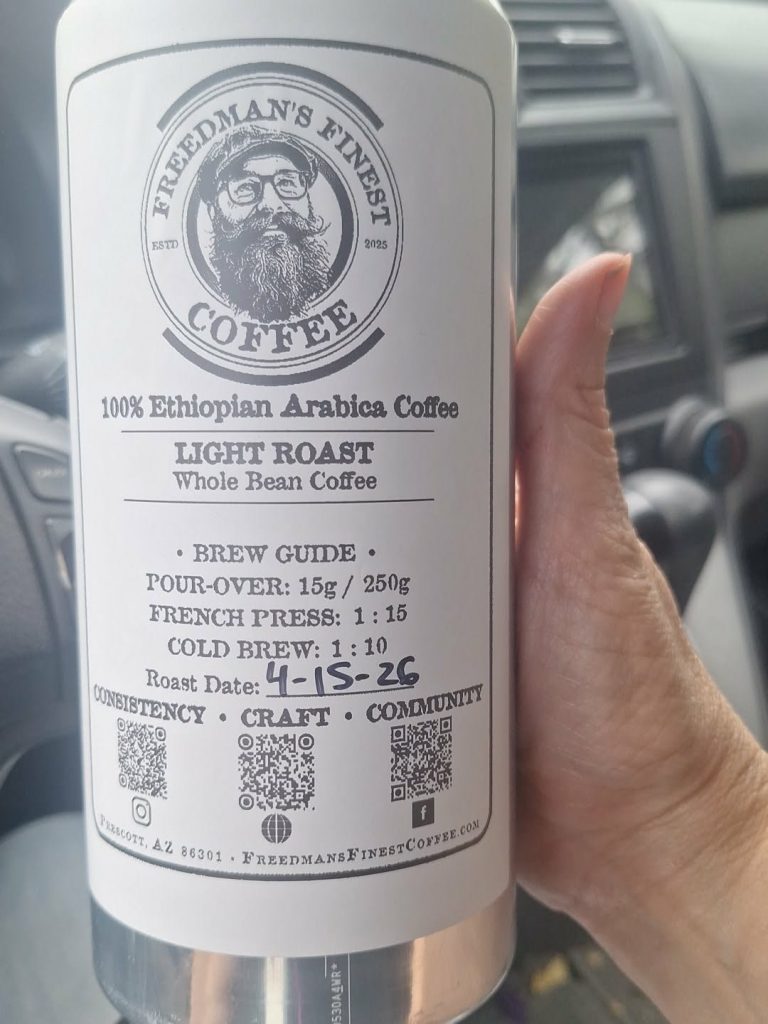Arizona Coffee Roaster coffee bean can